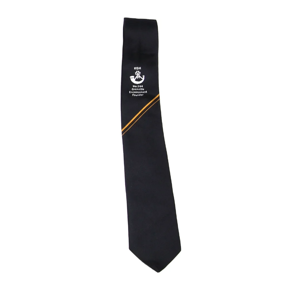 
Long Neck tie Masonic Striped Pattern 