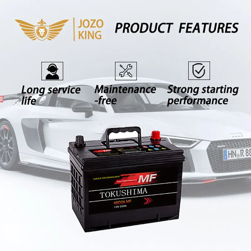 MF 12V Energy Storage Battery 75 D26R Lead Golf Cart Power Tool and Boat Application Sealed Type Car Battery Case