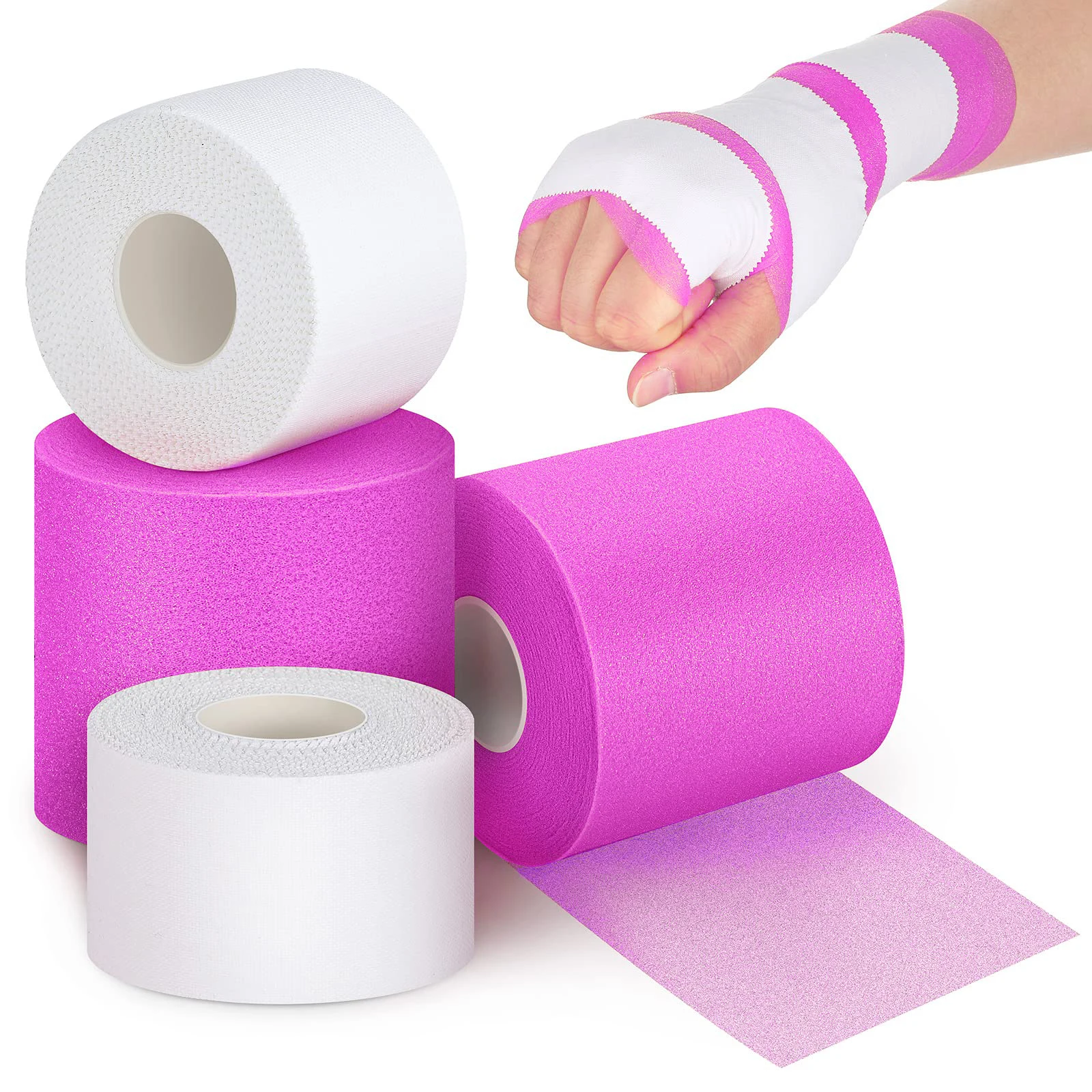 Cotton Athletic Bandage with athletic wrap foam Boxing Climbing Sports Zinc Oxide Tape
