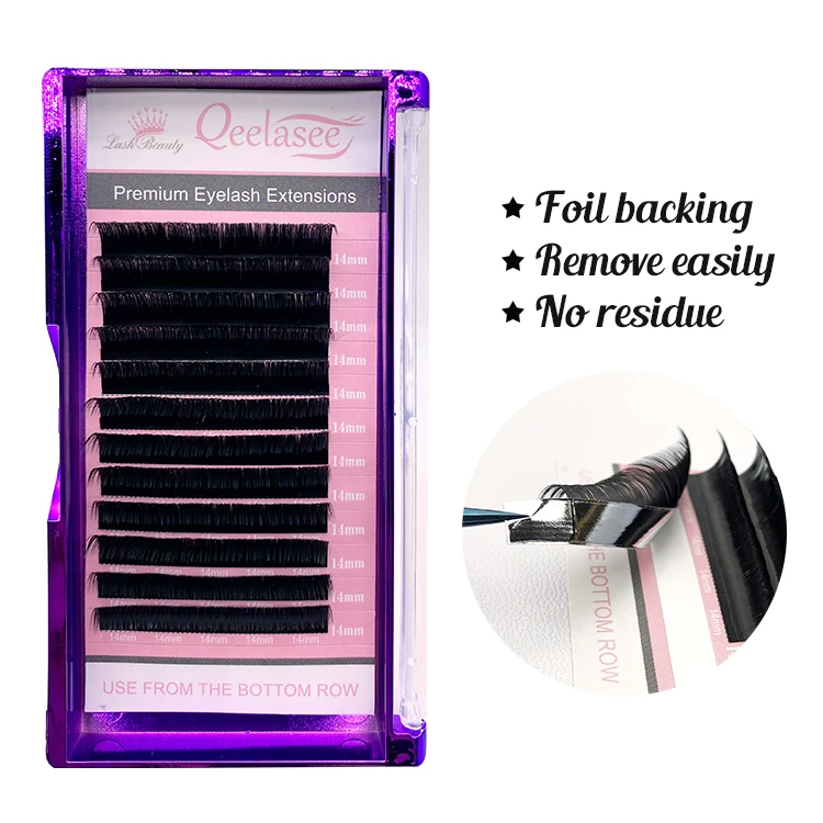 Индивидуальные удлинители, частный поставщик этикеток, русский объем, норковые матовые ресницы для наращивания