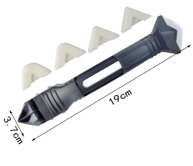 3 Piece Silicone Sealant Remover & Smoothing Kit Caulk Removal Tool