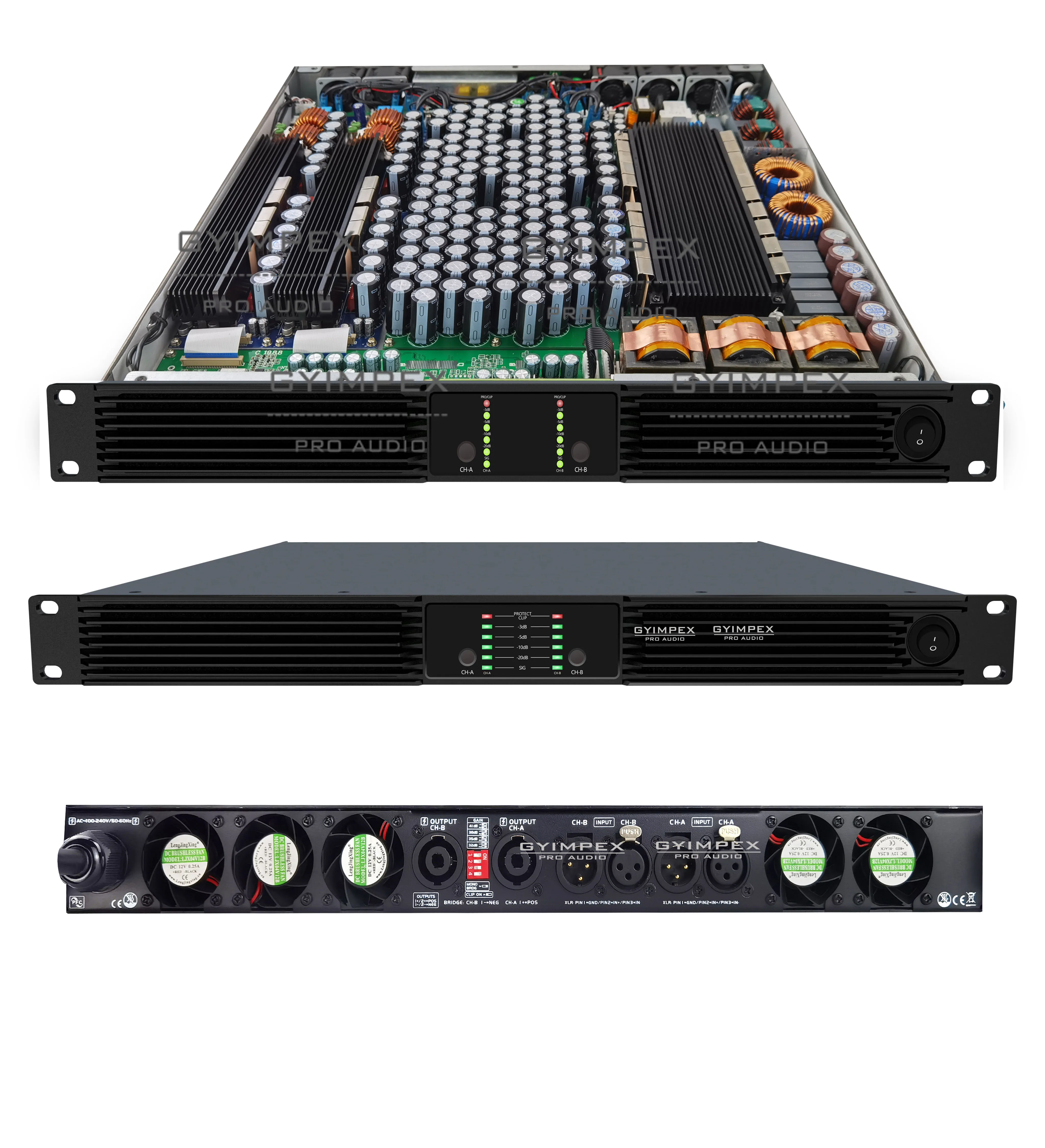 New Technology Gallium Nitride Amplifier 2 Ohms Power Amplifier 2 Channel Class D 4200W Outdoor Power Amplifier for Loudspeaker