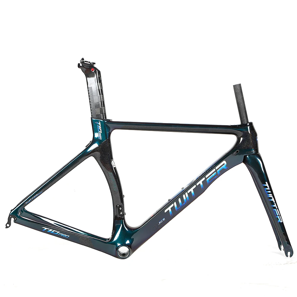 
China wholesale bike parts holographic printing EPS Aero carbon frame racing bike 