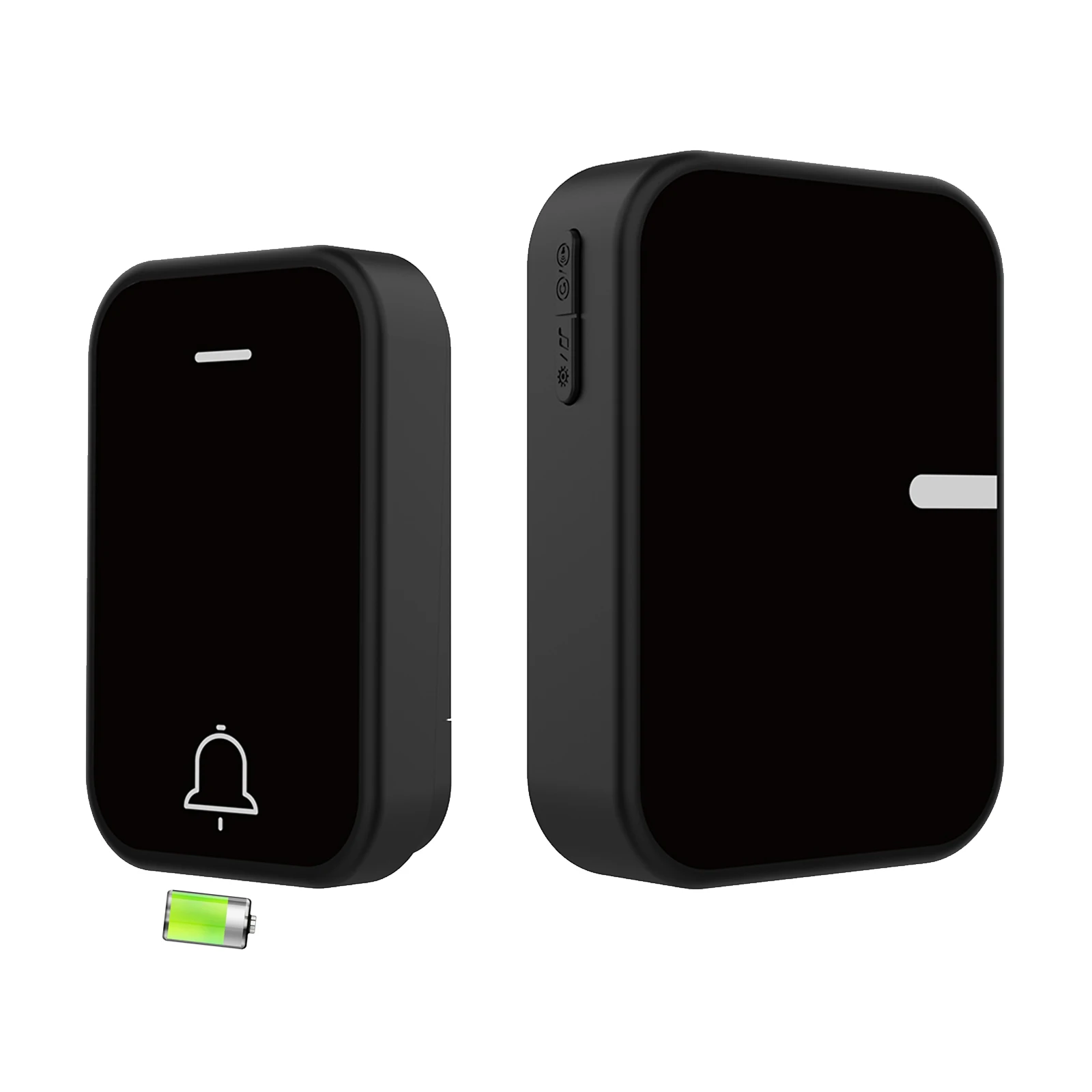 QX-008 pure White 1 Push Button 1 Receiver Battery Wireless  Factory Wholesale Supply 38 Chime 90DB 200M IP44 Outdoor  Doorbell