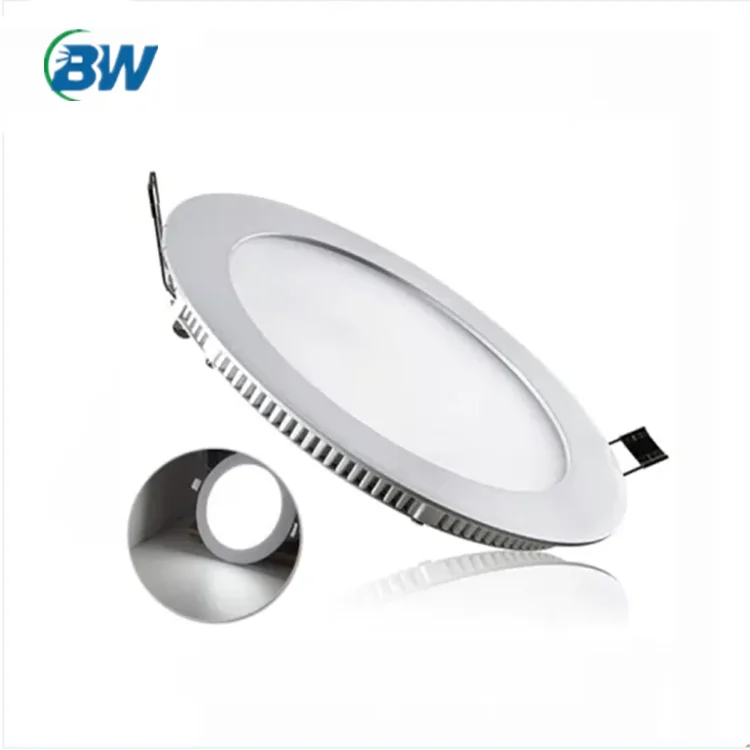 2023 AC85-265V Novelty Ultrathin 18w  Round Led Panel Lights Ceiling Downlights Recessed Surround White Shell LED Driver