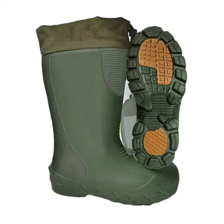 Custom Lightweight Comfortable Waterproof Fishing Deck Eva Winter Warm Snow Rain Boots For Men Women