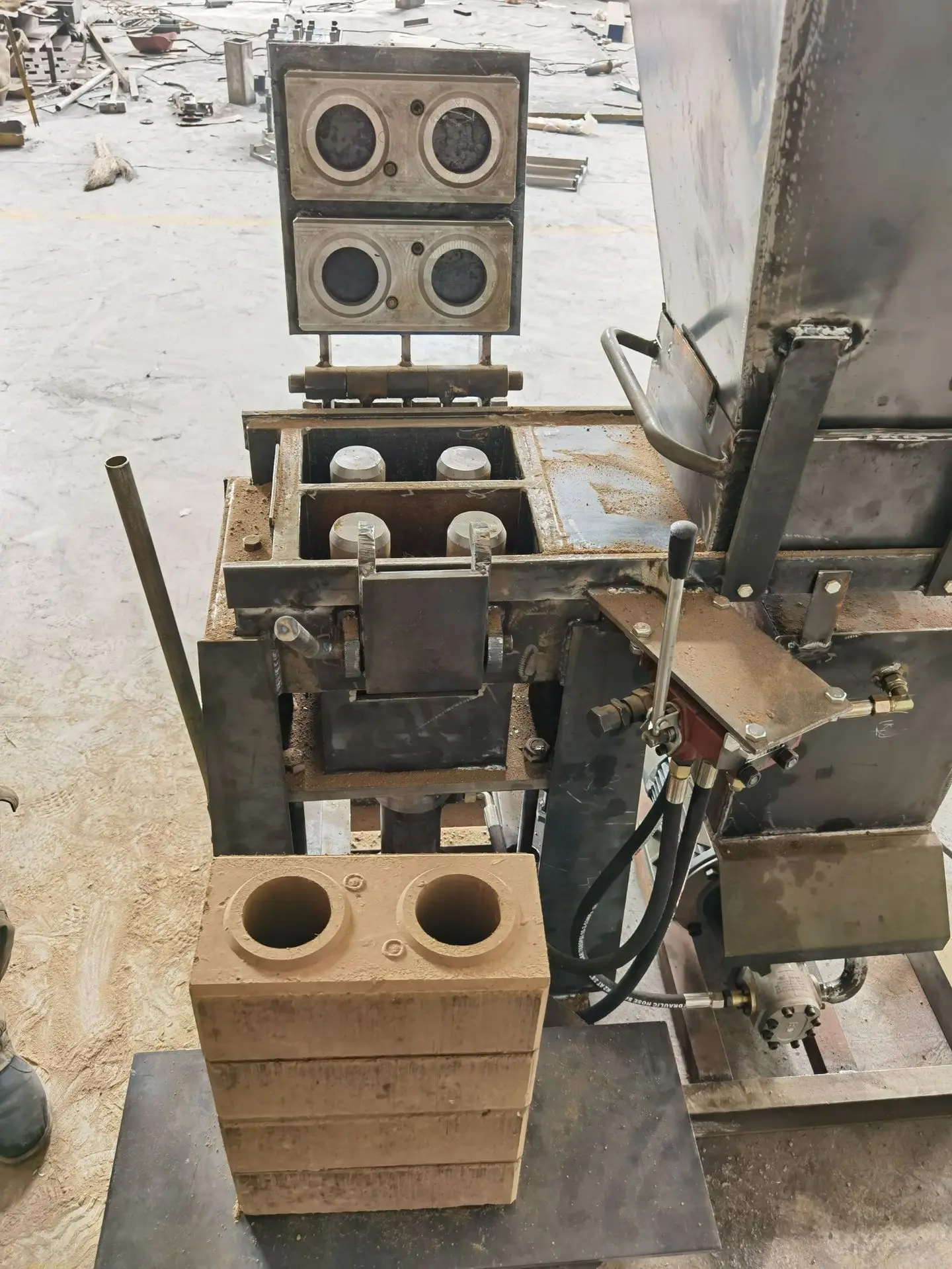 QMR2-40 Interlocking clay pressed commercial manual clay brick making machine