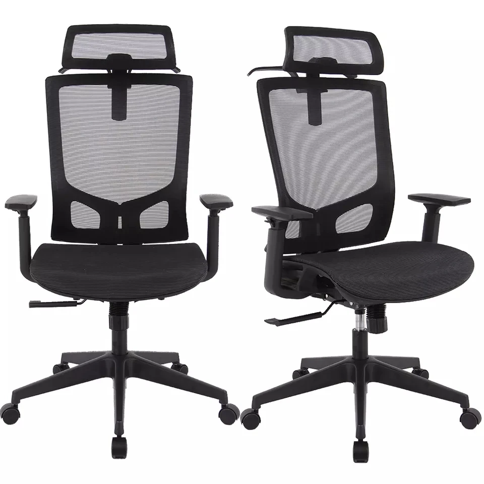 HENGLIN Coat Hanger And Headrest Computer Desk Chair High Back Ergonomic Mesh Office Chair