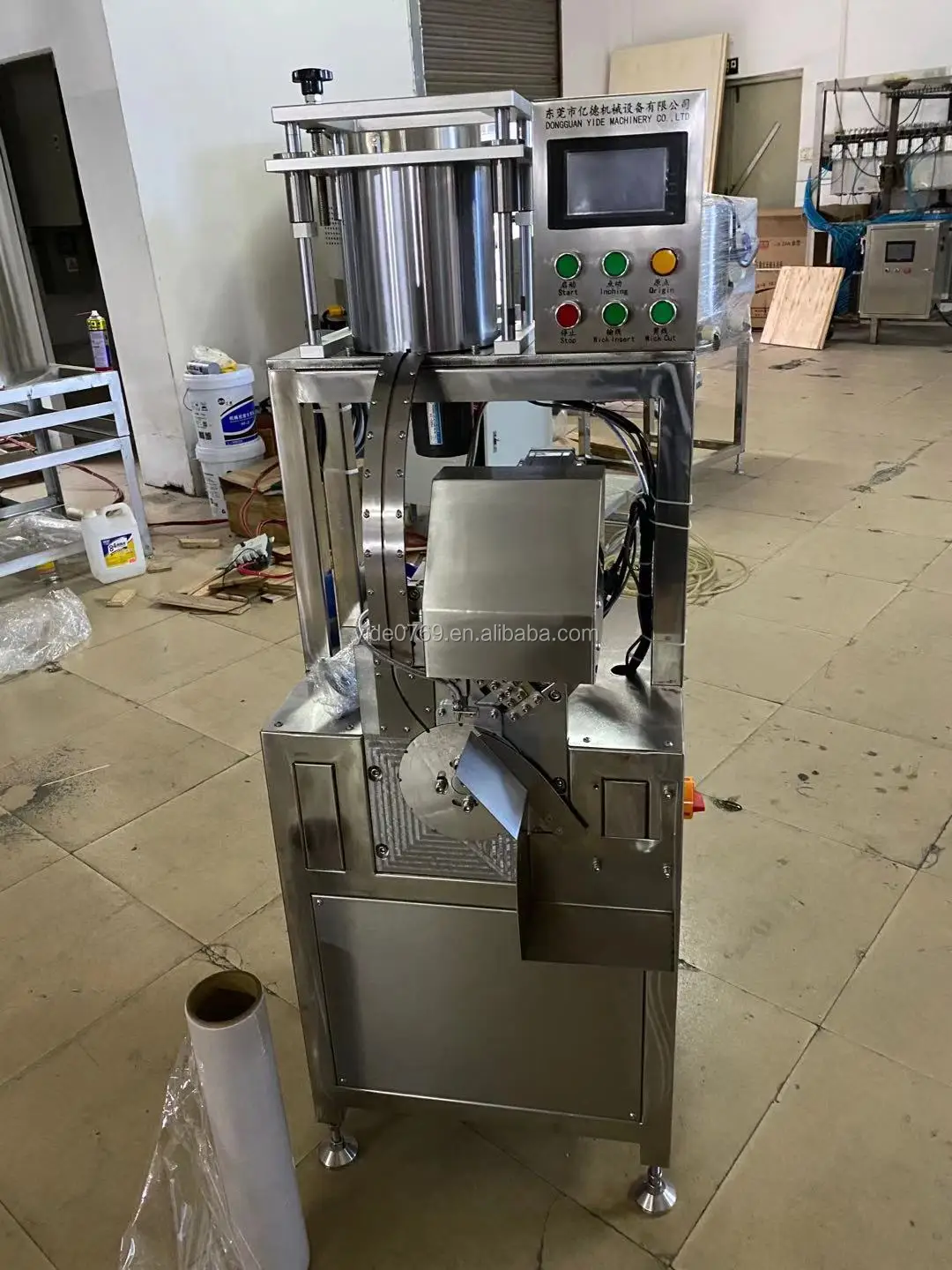 China Electric Paraffin Wick Cutting Machine Thread Wicks Wax Candle  Making Equipment Stainless Steel Factory Price