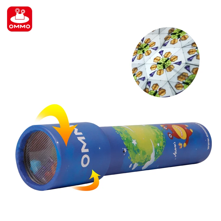 Customized Waterproof Cylinder Craft Surface Film Paper Printing Classic Childhood Kaleidoscope Toy for Kids