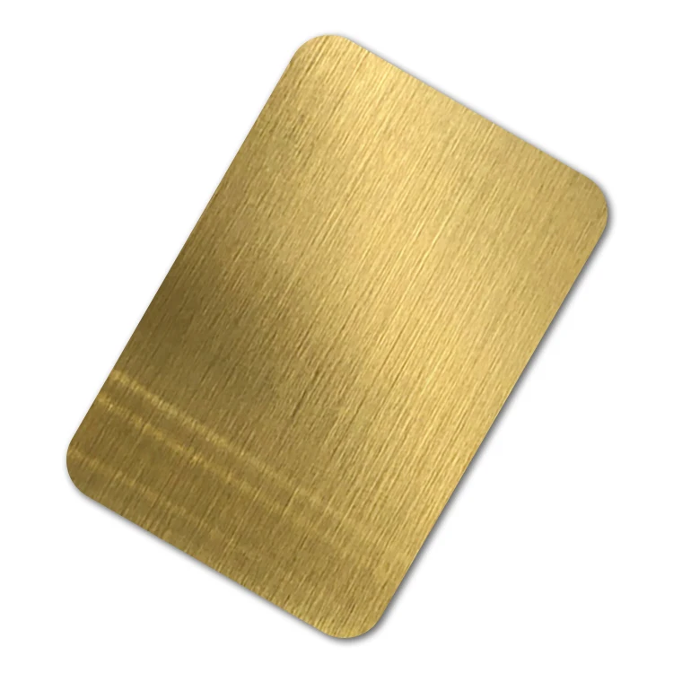 titanium golden color mirror stainless steel decorative sheet 201 304 polished brushed gold stainless steel sheet