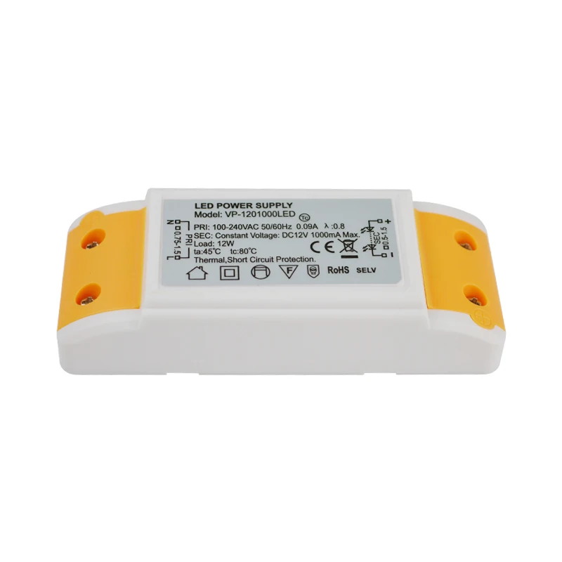 Universal products 100-240V ac to  dc 12V Constant voltage LED driver Power Supply For LED cabinet power supply