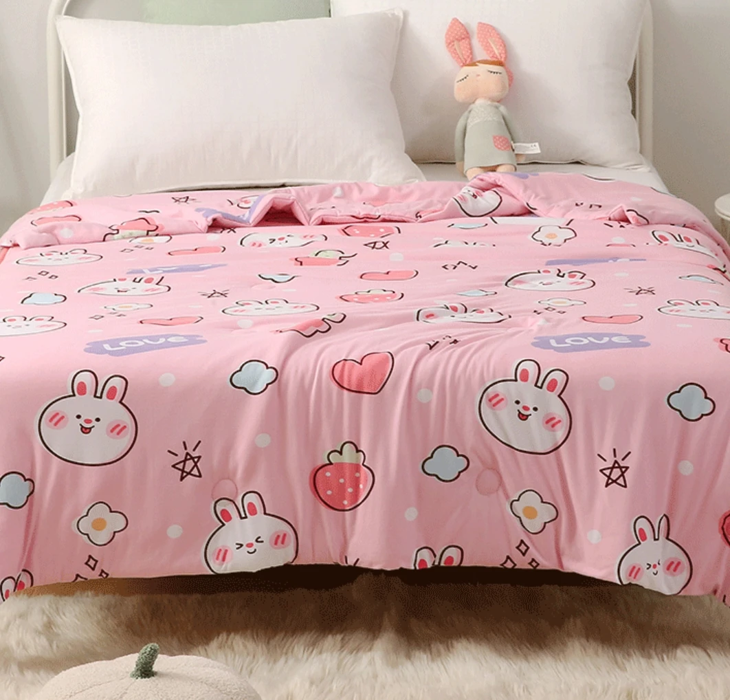 Soybean fibre Baby minky  blanket super comfortable soft mink Double Layers baby air-conditioning quilt throw gift Blankets