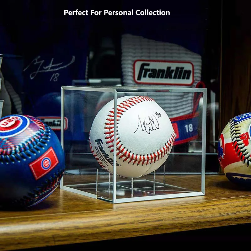 Clear Acrylic Baseball Collection and Display box Dust-proof moisture-proof decorative box