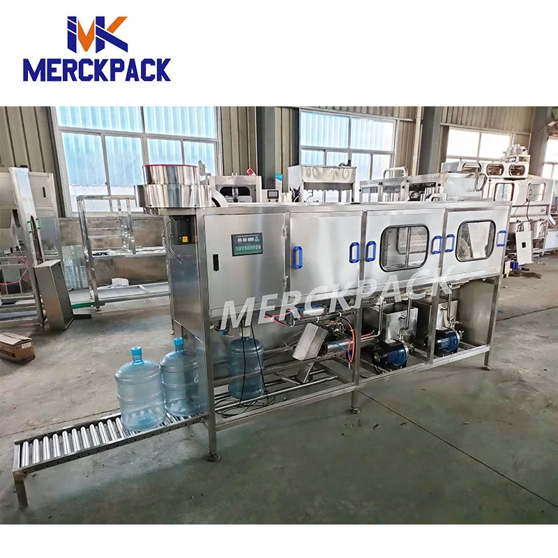 5 gallon bucket water washing filling capping machine 20liter barrel water bottling machine line bottle filler with sealer