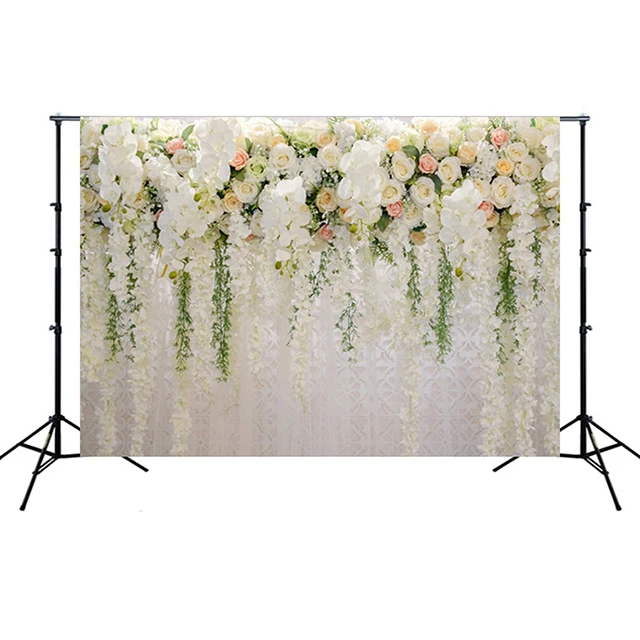 
Studio Photography 3D Rose Floral Backdrop Rose Party Decoration Wedding Flower Wall Background 