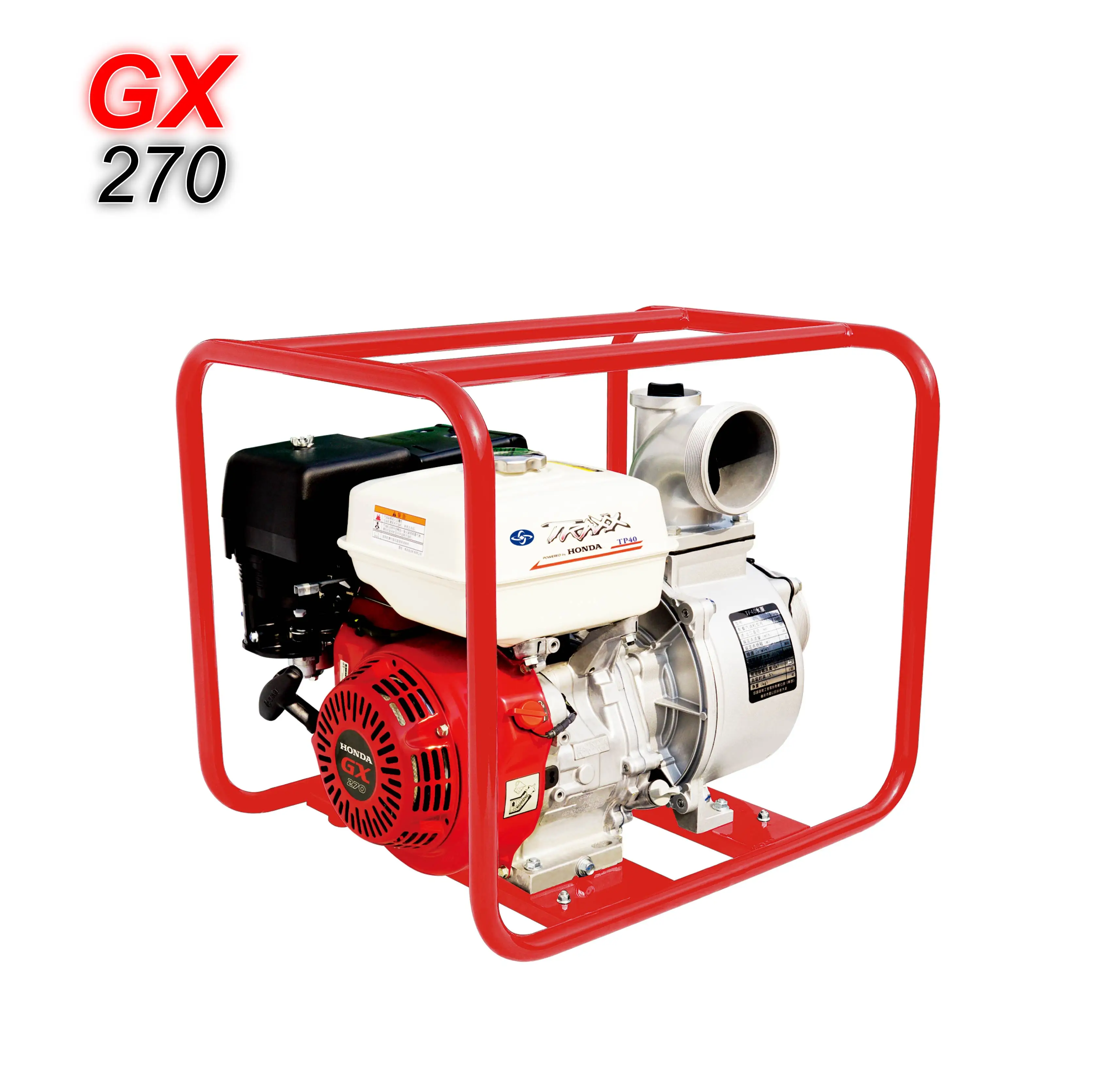 6 5/7hp бензиновый водяной насос 4 дюймов GX270 двигатель бензиновые оросительные насосы