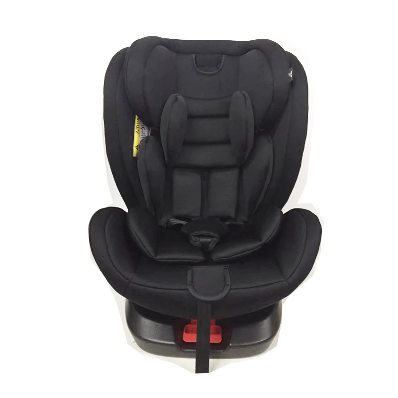 Сиденье автомобильное для безопасности детей, вращающееся на 360 градусов, 0 + 1 2 3, черно-серое