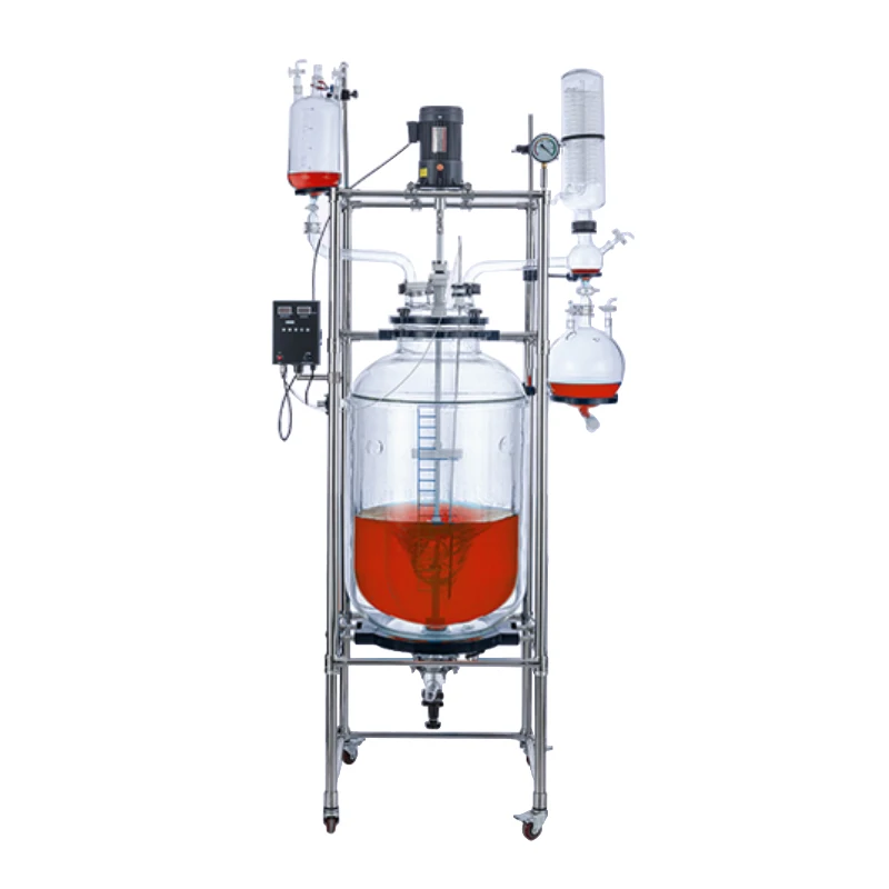 CustomizableDouble Layer Explosion proof TST SJS212 20L With Collecting Bottle High Vacuum Environment Jacketed Glass Reactor