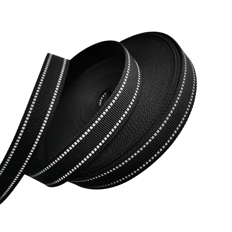 20mm wide 1.3mm thick factory supply high quality woven reflective webbing polypropylene webbing strap