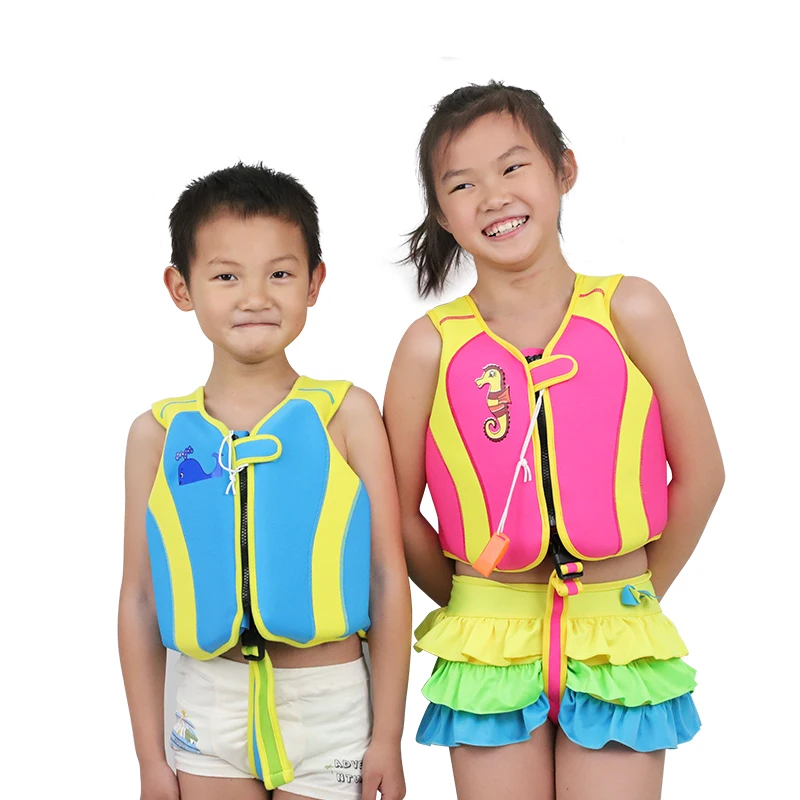 Youyou Safety Neoprene Printing Logo Children Swim Vest Kids Swim Life Jacket