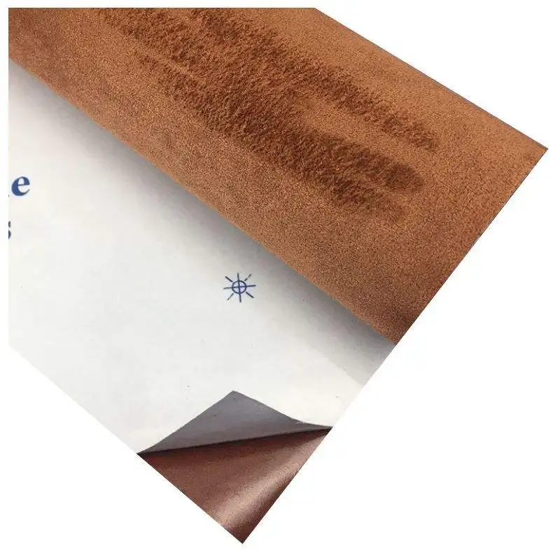 Direct Sales Self-adhesive Leather Four Sided Elastic Suede Leather Adhesive Car Interior Decoration Upholstery Leather