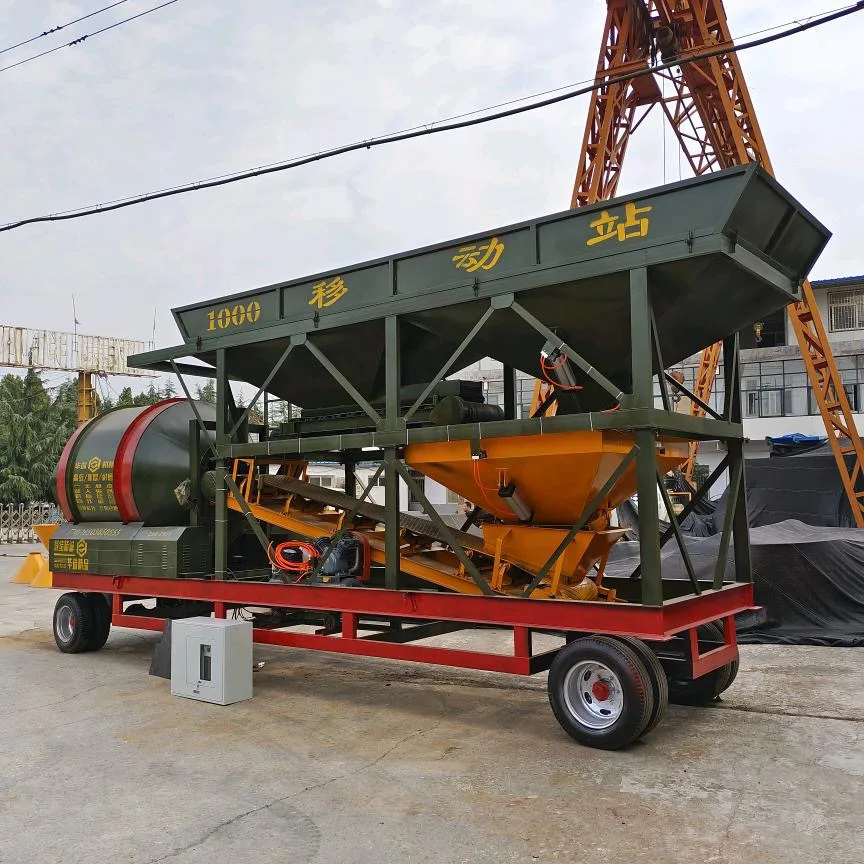 Professional System Model of Mixer JZM500 25m3/h 35m3/h Drum Mobile Concrete Batching Plant