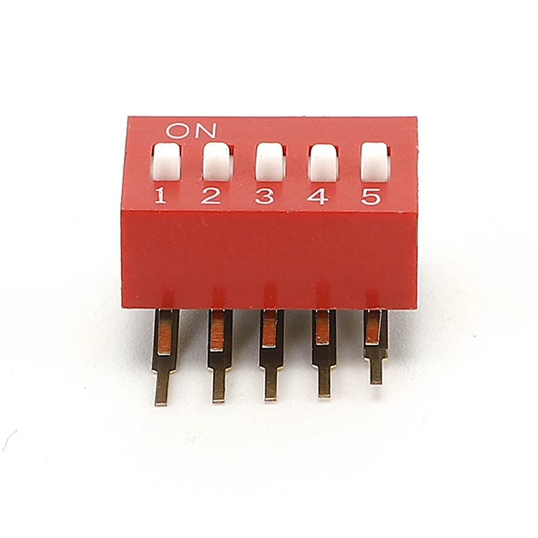 SMD dip switch smd 1-12pin 1.27 pitch 4p7t 127mm smt smd Dial Switch 1 2 3 4 5 6 7 8 9 10 11 12 pin position 1.27mm dip switch