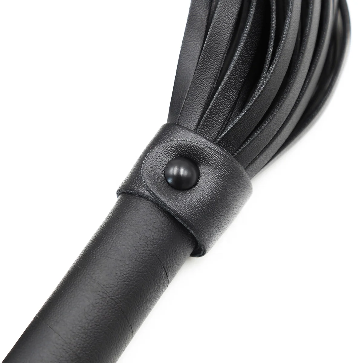 Hot Selling Black spanking whip suppliers leather whip bdsm exotic whip