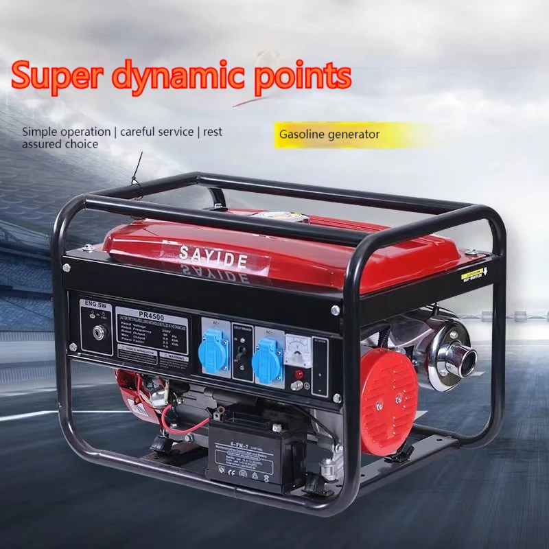 china exw best price gas generator 3kva 3kw 3 Three Phase Electric Start Portable Gasoline Petrol Engine Generator Homemade