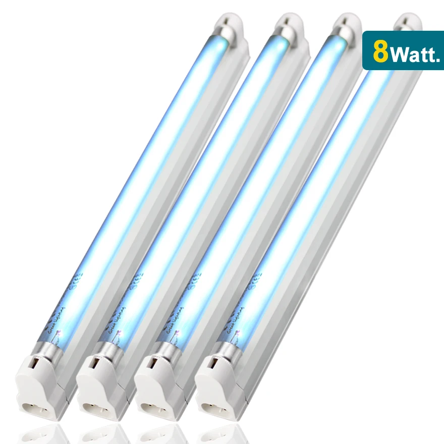 220V/110V 8W UVC 185nm 254nm T8 Quartz Tube Bactericidal lamp T5 Disinfect UV Sterilize Germicidal Ultraviolet Lamp