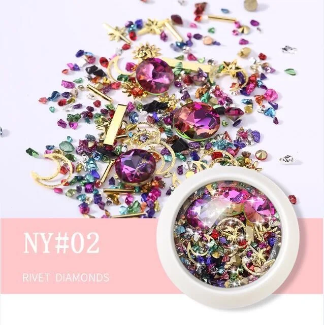 Wholesale best price new style nail flash diamond jewelry multi-style nail personalized jewelry