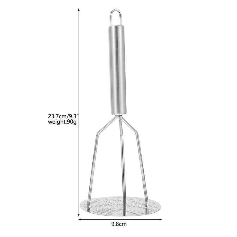 Food Grade Metal mash potato ricer Durable Metal Wire Manual Dual Press Stainless Steel Potato Double Press