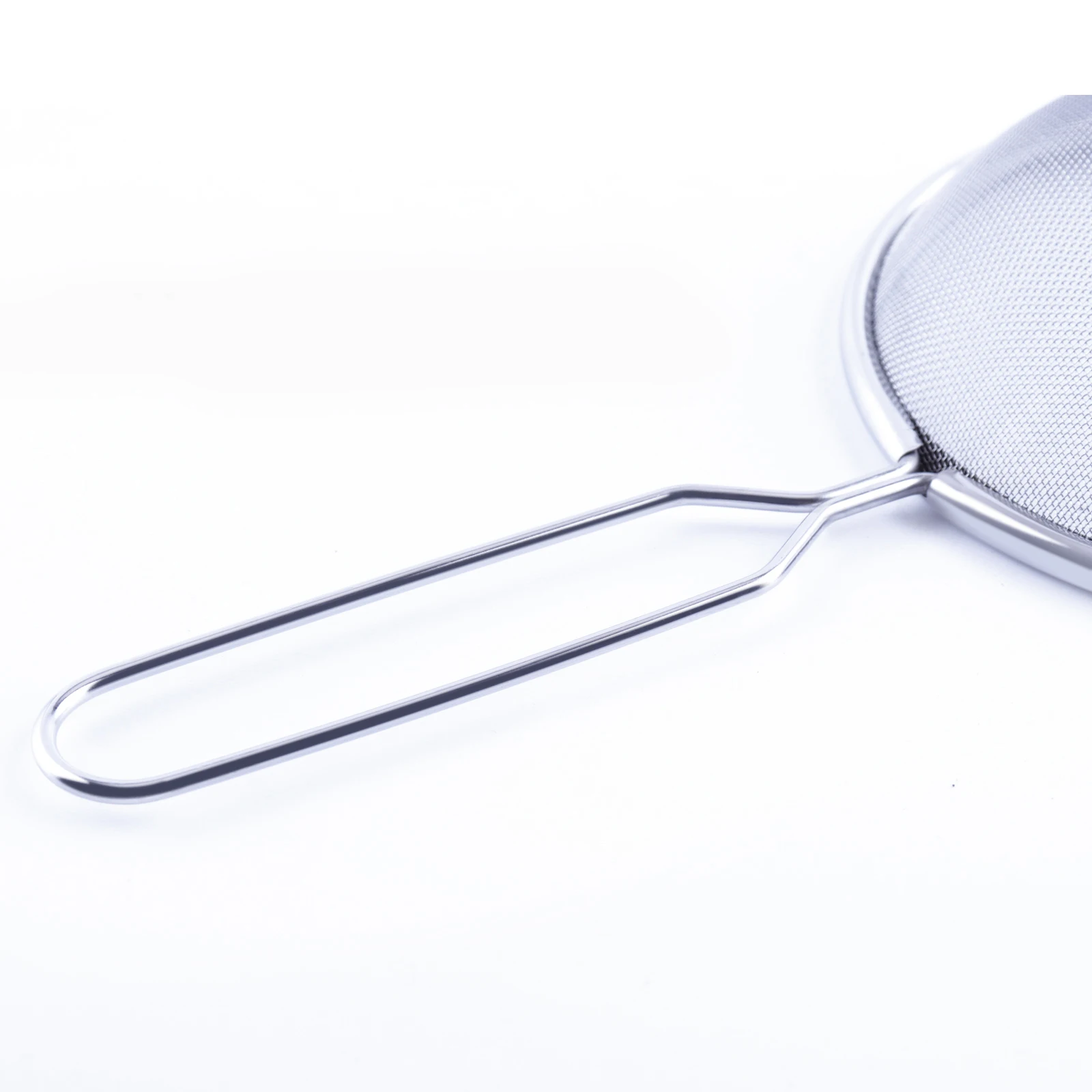 Fine Mesh Strainer Set of 5 Stainless Steel Sieve with long handle Used for Tea Flour Pasta, Rice Food Kitchen Oil