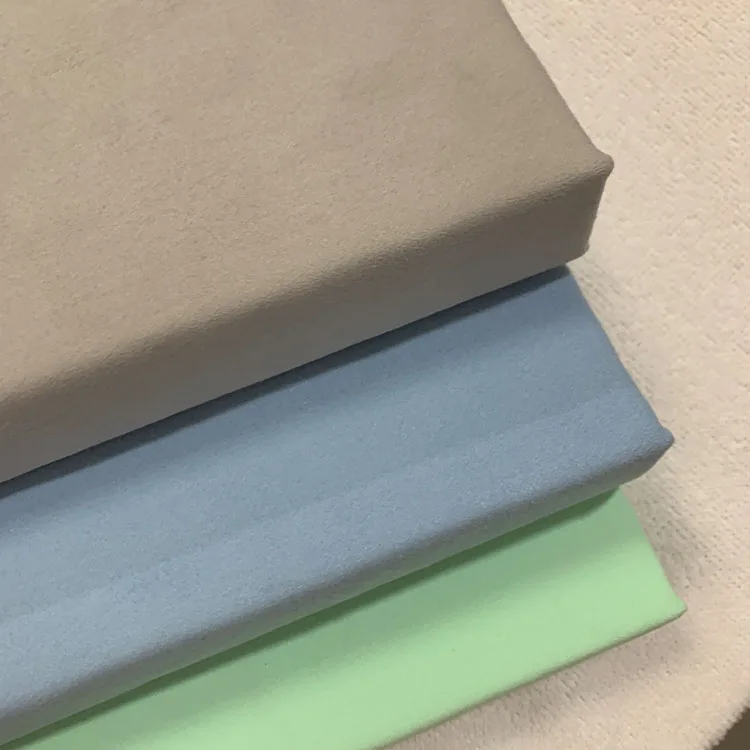 Good Quality Plain Softness Dyed Polyester Household Weaving Towel Microfiber Suede Fabric
