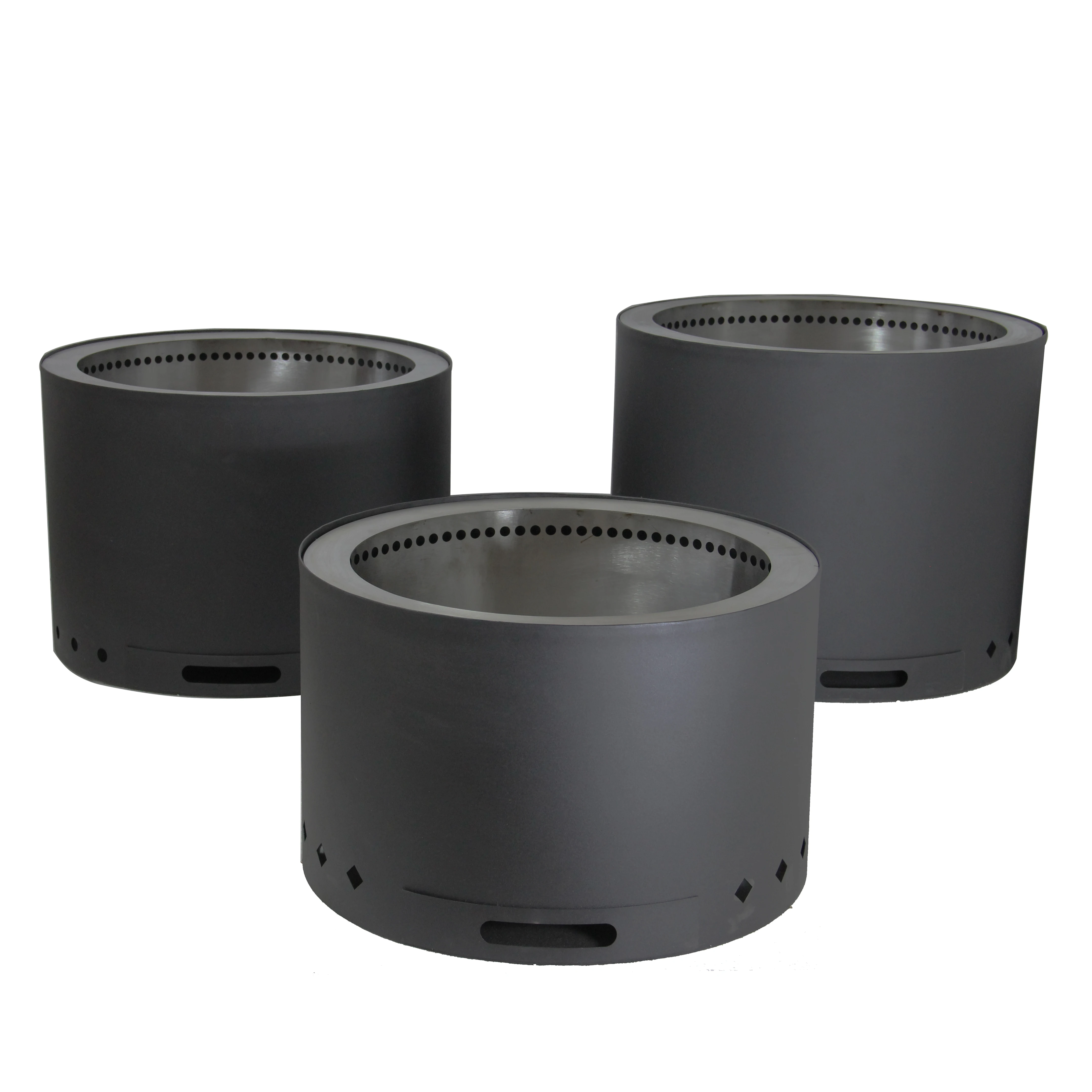 Kingjoy низкодымчатый уголь из нержавеющей стали портативный костер для костра гриль