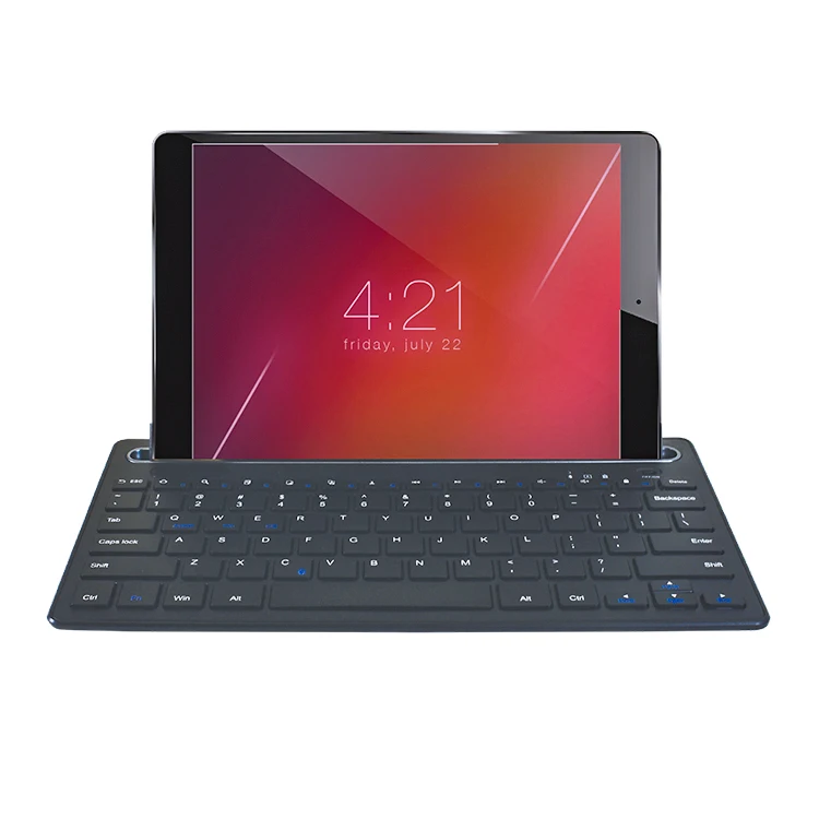 Wireless connect mobile phone tablet universal portable notebook 2 in one blue tooth keyboard
