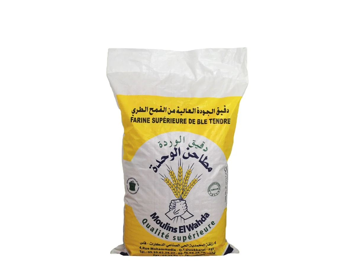 Professional design plastic fertilizer bag dispenser markings woven flour bag