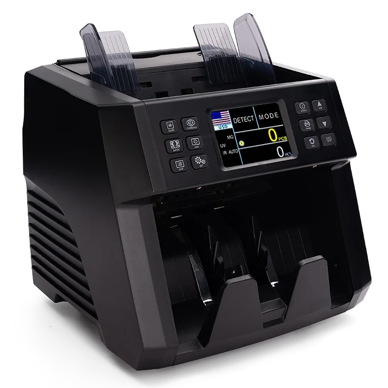 UNION 60A 2024 ECB Approved portable money counting machine print count money counterfeit mix banknote 2 cis bill money counter