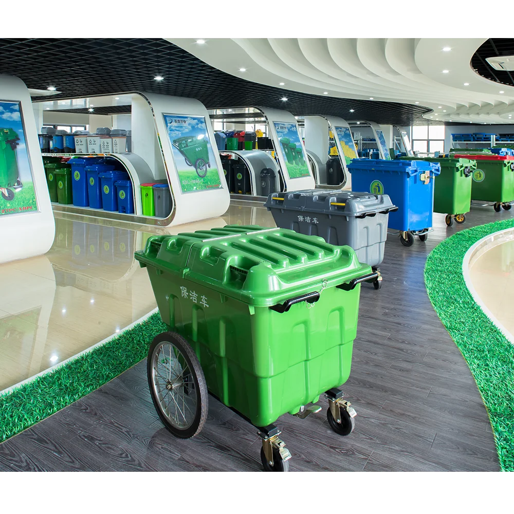 660 liter large size garbage container bin storage dustbin