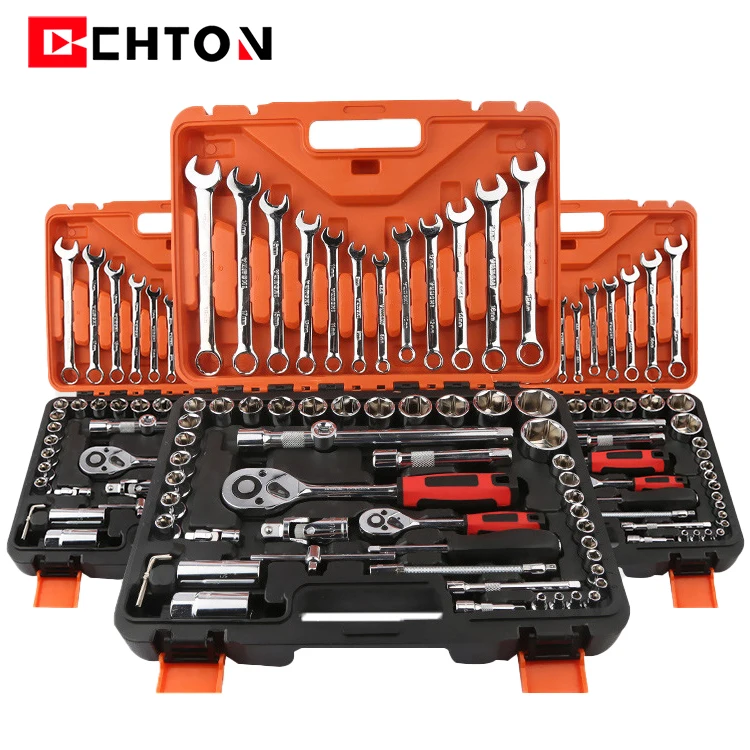 Hot Sale 61 Pcs Tool Set Hand Box Case Kit Hardware Car And Multitool Bicycle Mechanic Automotive Tools