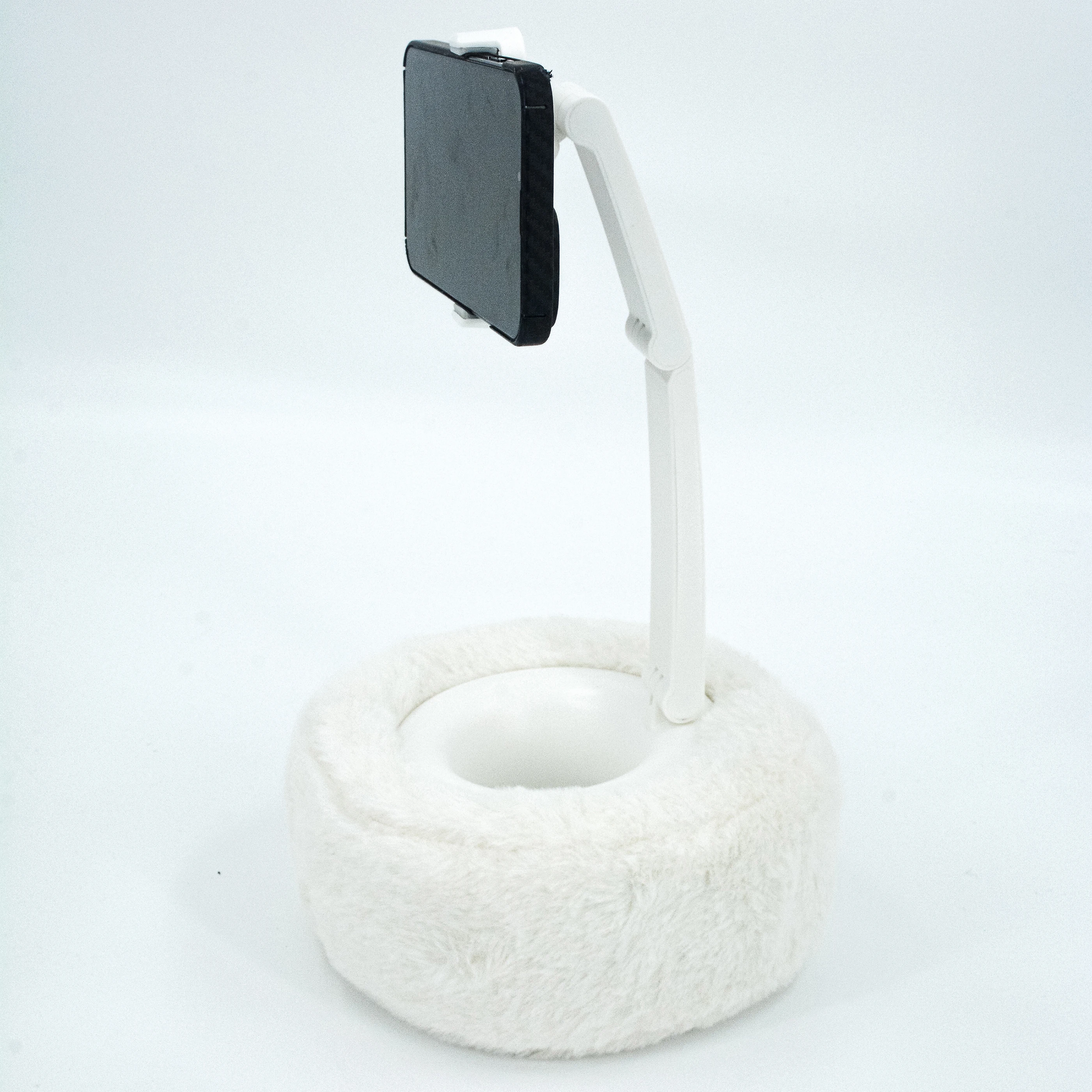 OEM Custom Fluffy Pillow Flexible Plastic Silicone Grip for Live Stream Popsocket Phone Holder