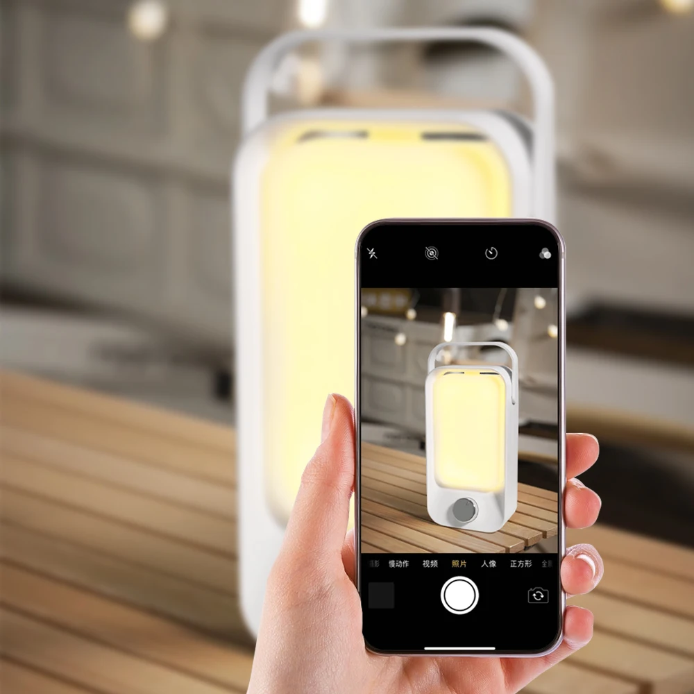 Mini Rechargeable Retro LED Bedside Table Lamp Camping Lamp with Desk Light Guangdong