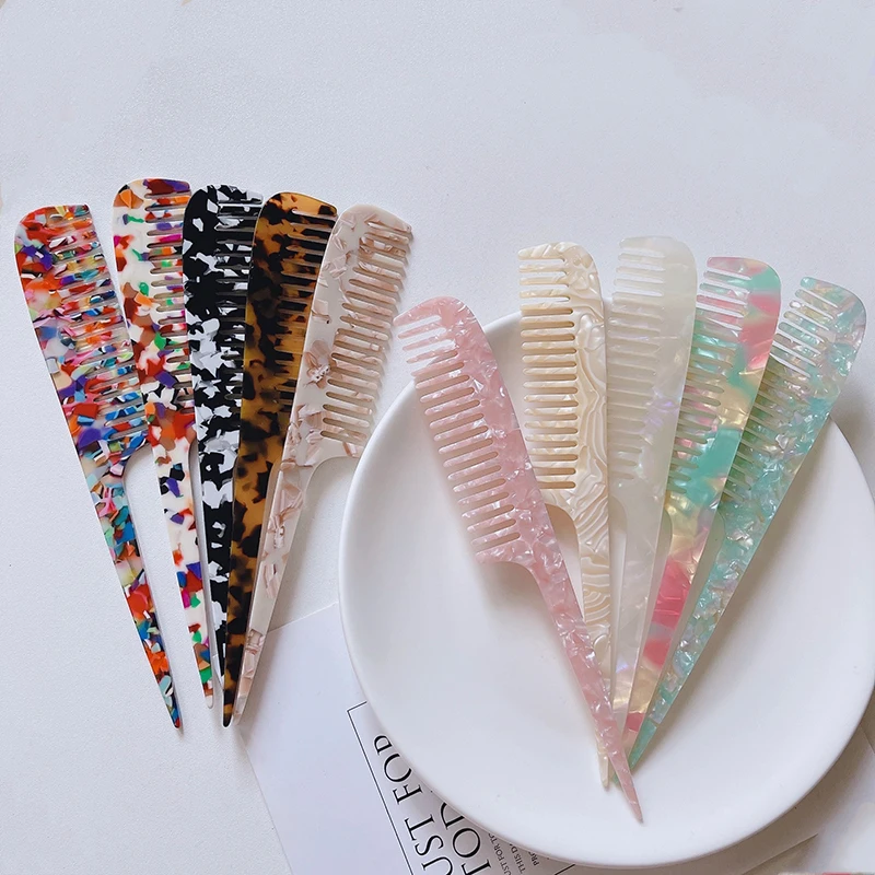 INS factory wholesale comb veil highlighting high frequency hair comb parting comb rat tail