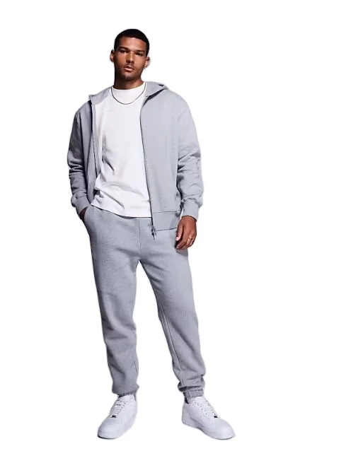 Zip Up Hoodies Manufacturer Custom heavy Fleece Combed Cotton Zip Up Hoodies Oversized Grey Hoodie for Men