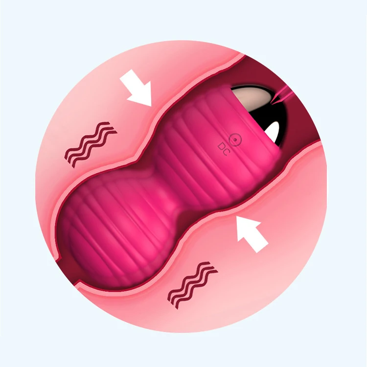 Soft Silicone Pelvic Floor Exerciser Kegel Balls Vaginal Tightening Jump Egg Vibrator Smart Kegel Ball Vagina Jump Egg Vibrator