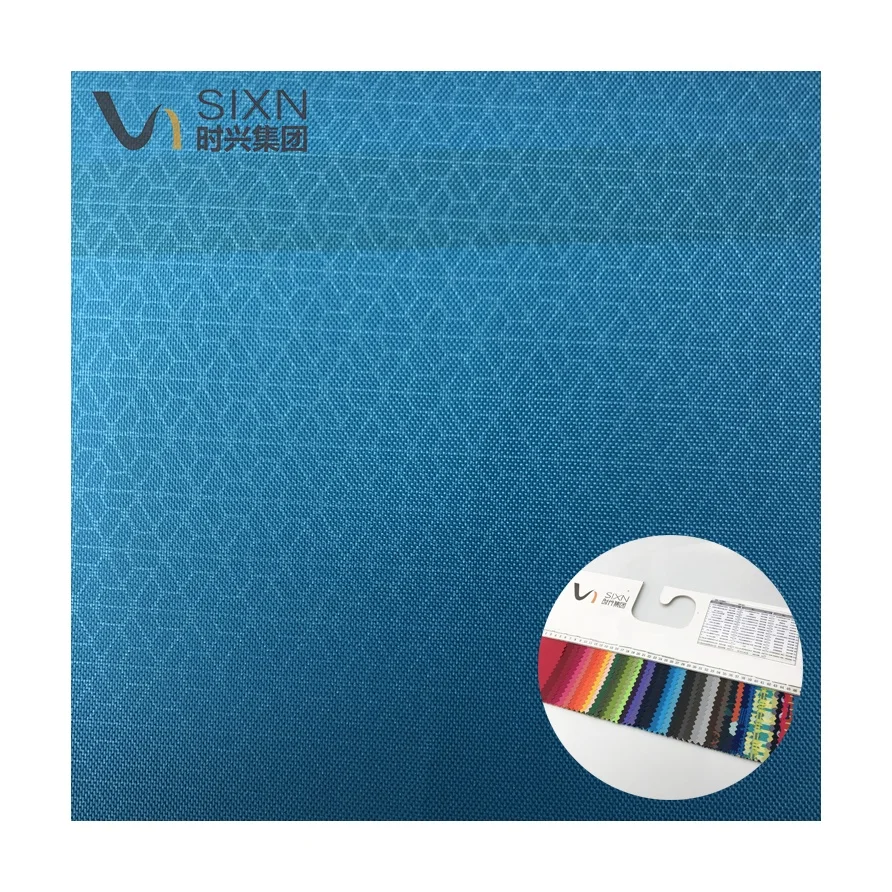 Polyester 190T Taffeta Ready To Ship Waterproof PU Coated 450mm Embossed Print Fabric For Raincoat