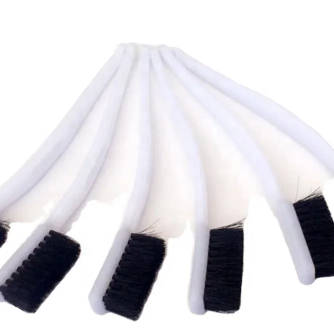 PP Handle Nylon Cleaning Tooth Brush  for leather and shoe factory  plastic handle glue paste tooth brush