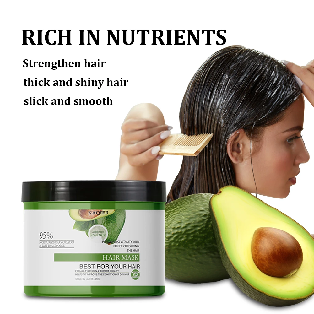Healthy Avocado Extract Hair Care Products Smoothing Hair Treatment Nourishing Hair Care Sets For Salon