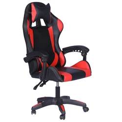 Free Sample Racing Computer Red Custom Office Game Rgb Logo Led Without Wheels Parts Gamer Massage Cheap Gaming Chair